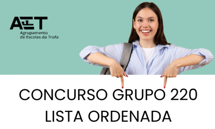 LISTA ORDENADA – Docente do Grupo de Recrutamento 220 (Horário 02)