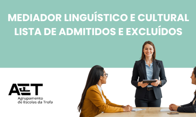 Contratação de Técnico Especializado – Mediador Linguístico e Cultural: Lista de Admitidos e Excluídos