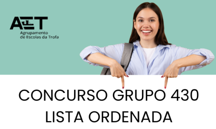 CONTRATAÇÃO DOCENTE DO GRUPO DE RECRUTAMENTO 430 – LISTA ORDENADA